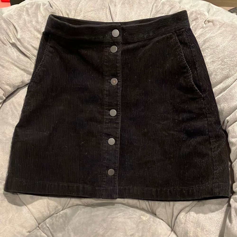 Uniqlo Corduroy Mini Skirt Navy